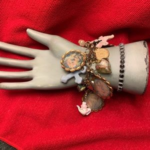 ❤️SALE❤️Vintage Charm Bracelet Metal/Charms